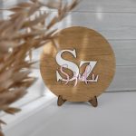 Névtábla gyerekszobába monogrammal