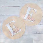 Névtábla gyerekszobába monogrammal