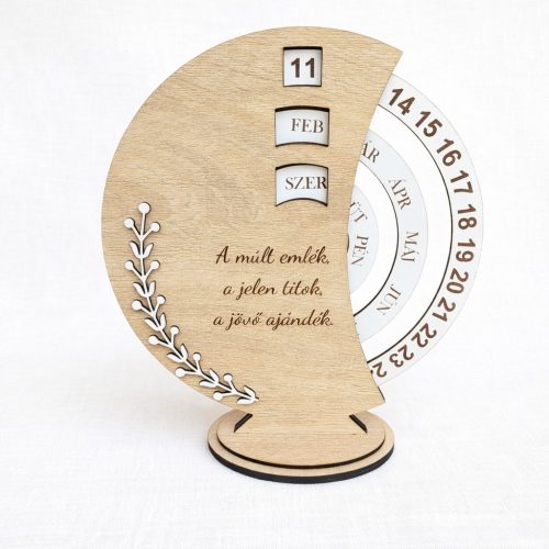 Öröknaptár - gravírozással