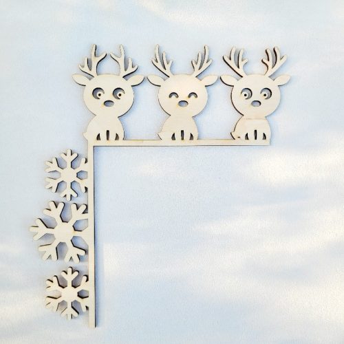 Dekoráció ajtófélfára, natúr, díszíthető