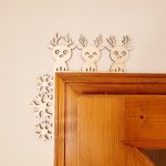 Dekoráció ajtófélfára, natúr, díszíthető