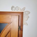 Húsvéti ajtódekoráció, natúr, díszíthető - nyuszifül