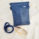 Floralbag női táska - Fluxy Dot - Kék kaviár