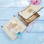 Keresztszülő felkérő fa kulcstartóval