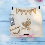 Keresztszülő felkérő fa kulcstartóval