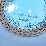 Akril tükör egyedi gravírozással