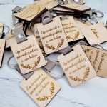 Kulcstartó egyoldalas gravírozással