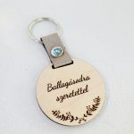 Kulcstartó egyoldalas gravírozással 