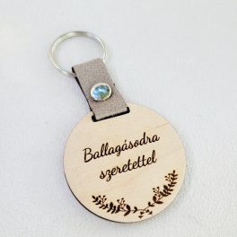 Kulcstartó egyoldalas gravírozással 