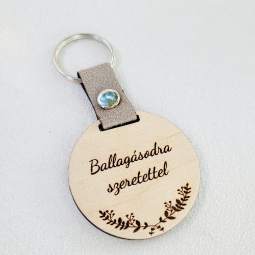 Kulcstartó egyoldalas gravírozással 