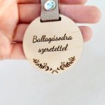 Kulcstartó egyoldalas gravírozással 