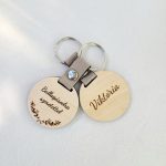 Kulcstartó kétoldalas gravírozással