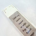 Könyvjelző egyedi gravírozással