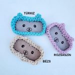 Horgolt maci szemüvegtartó