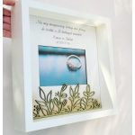 Szülőköszöntő fényképtartó gravírozással