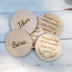 Köszönőajándék poháralátét, ültető