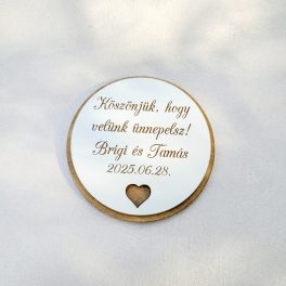 Köszönőajándék hűtőmágnes